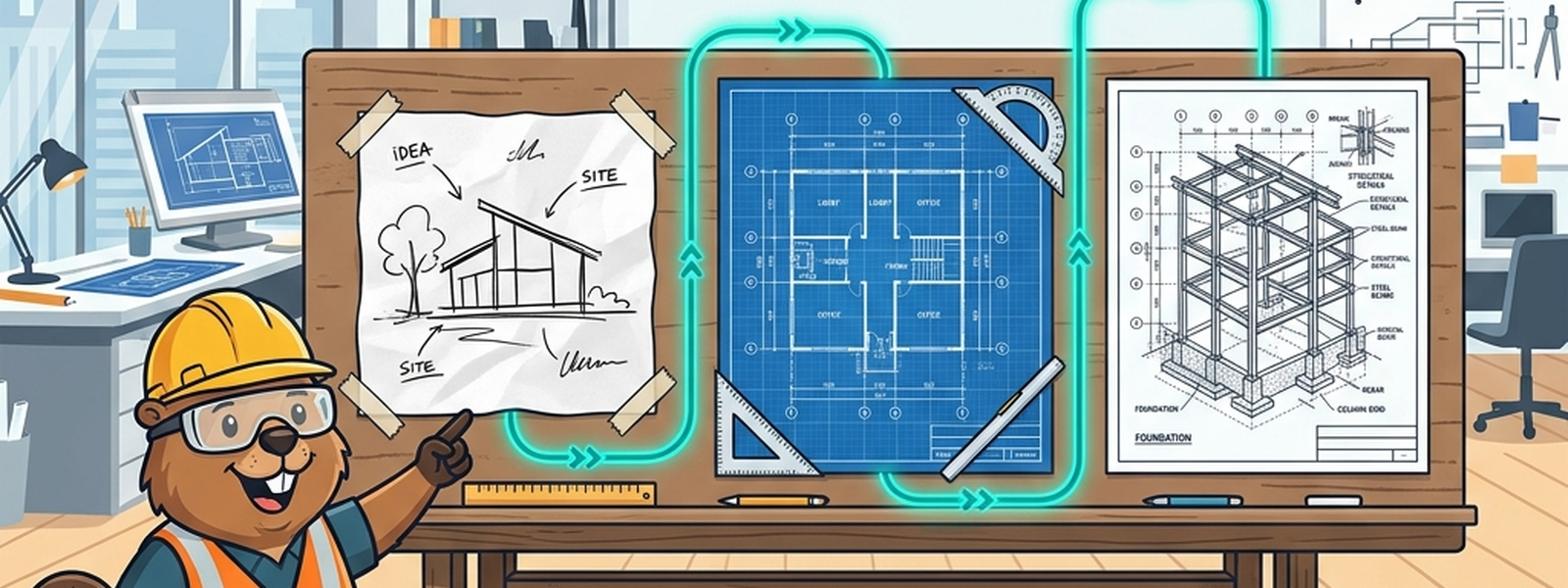 Three Drafts of the Same House