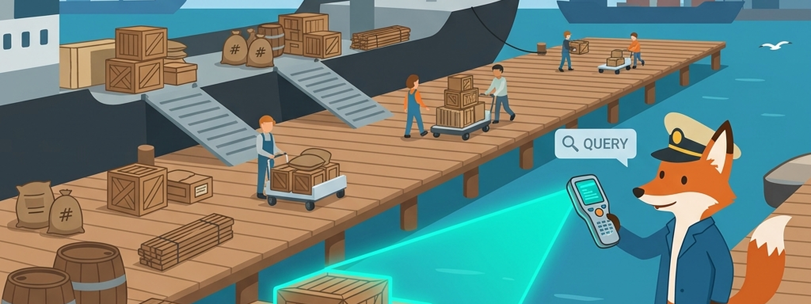 Cargo Dropped at the Wharf