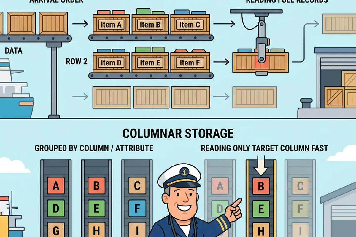 Supporting diagram for Sorting by What's Inside, Not When It Arrived